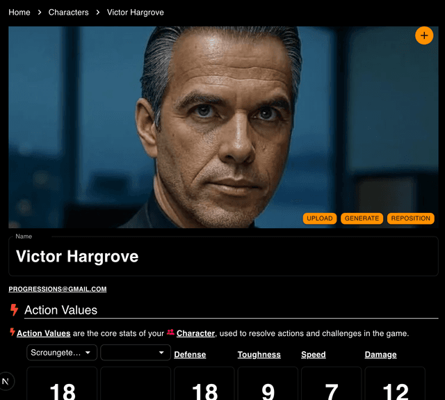 AI Generated Character Profile