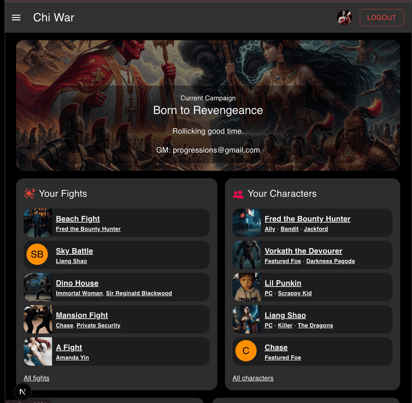 Chi War Dashboard